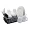 Kitchen Details Black 3-Piece Chrome Dish Rack Set